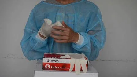 Одноразовые латексные смотровые перчатки медицинского класса по цене в Малайзии